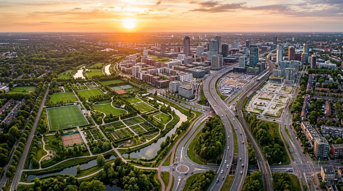 Infra Real Estate headquarters and West Bengal land view