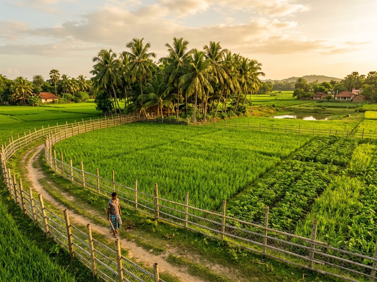 2.28 ACRE farmhouse plot in Uluberia